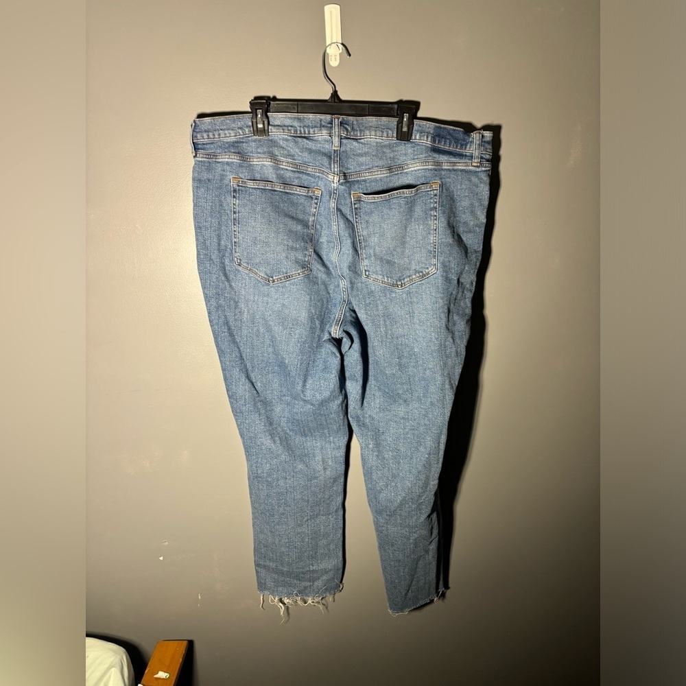 Abercrombie The Slim Straight Ultra High Rise Curve Love Jeans Size 22L - Picture 2 of 3